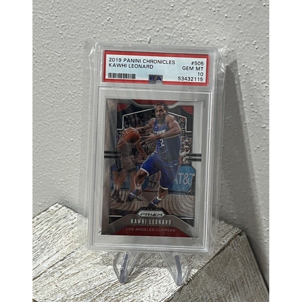 2019 PANINI CHRONICLES PRIZM KAWHI LEONARD #505 PSA 10 GEM MINT L.A CLIPPERS